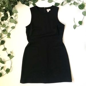 J. Crew Black Classic Sleeveless Dress w Pockets
